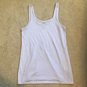 White thick strap tank top